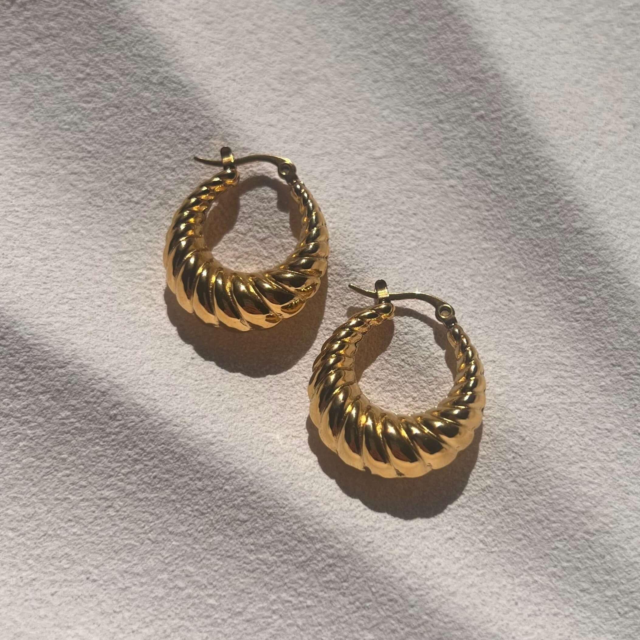 Bold Gold Hoop Earrings