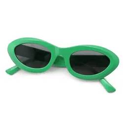 Green Cateye Sunglasses - UV Protection Sunglasses