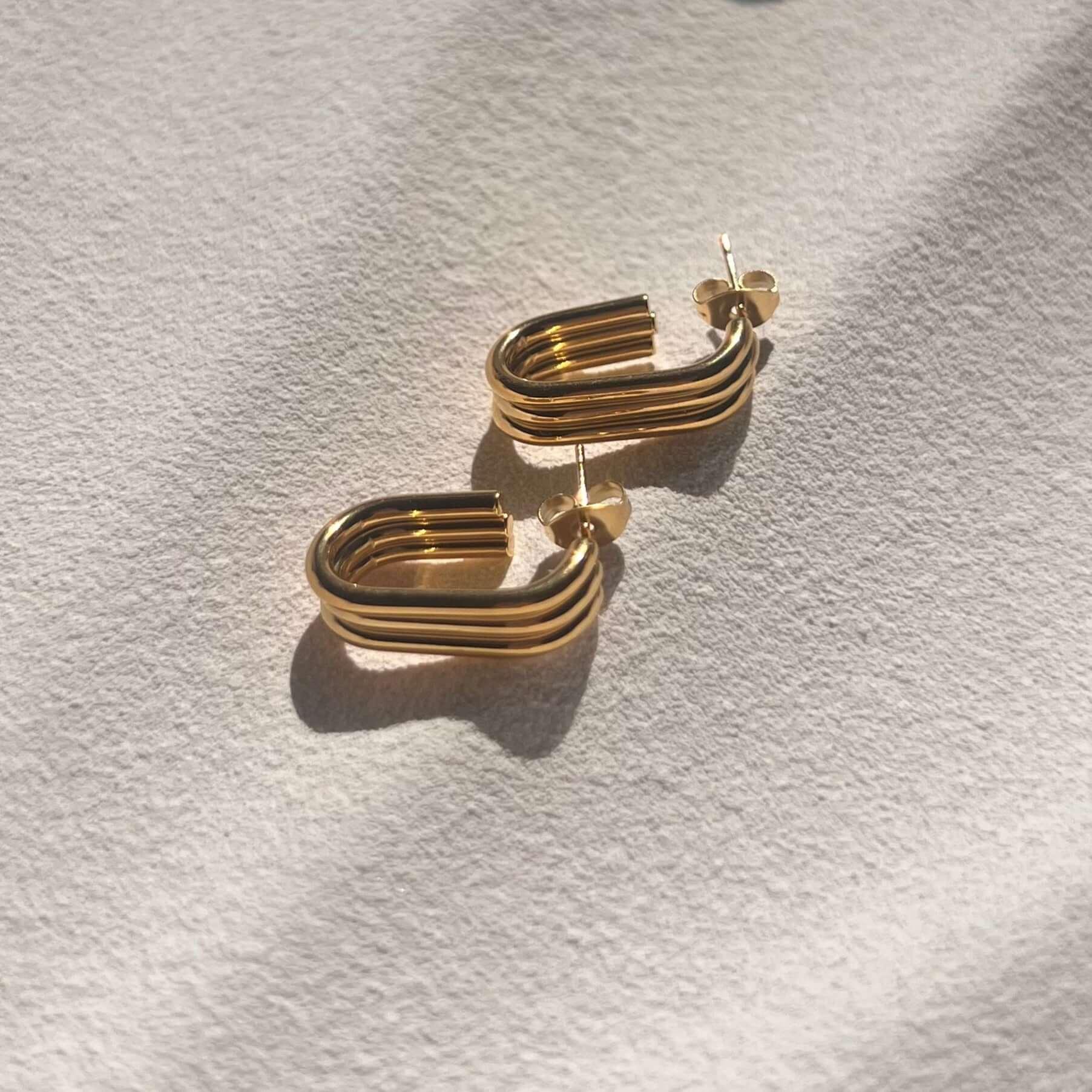 Gold Earrings Women - 18K Gold Plated Earrings