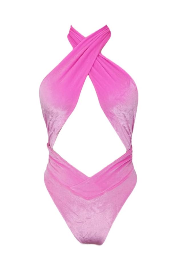 Halter Cut Out Swimsuit