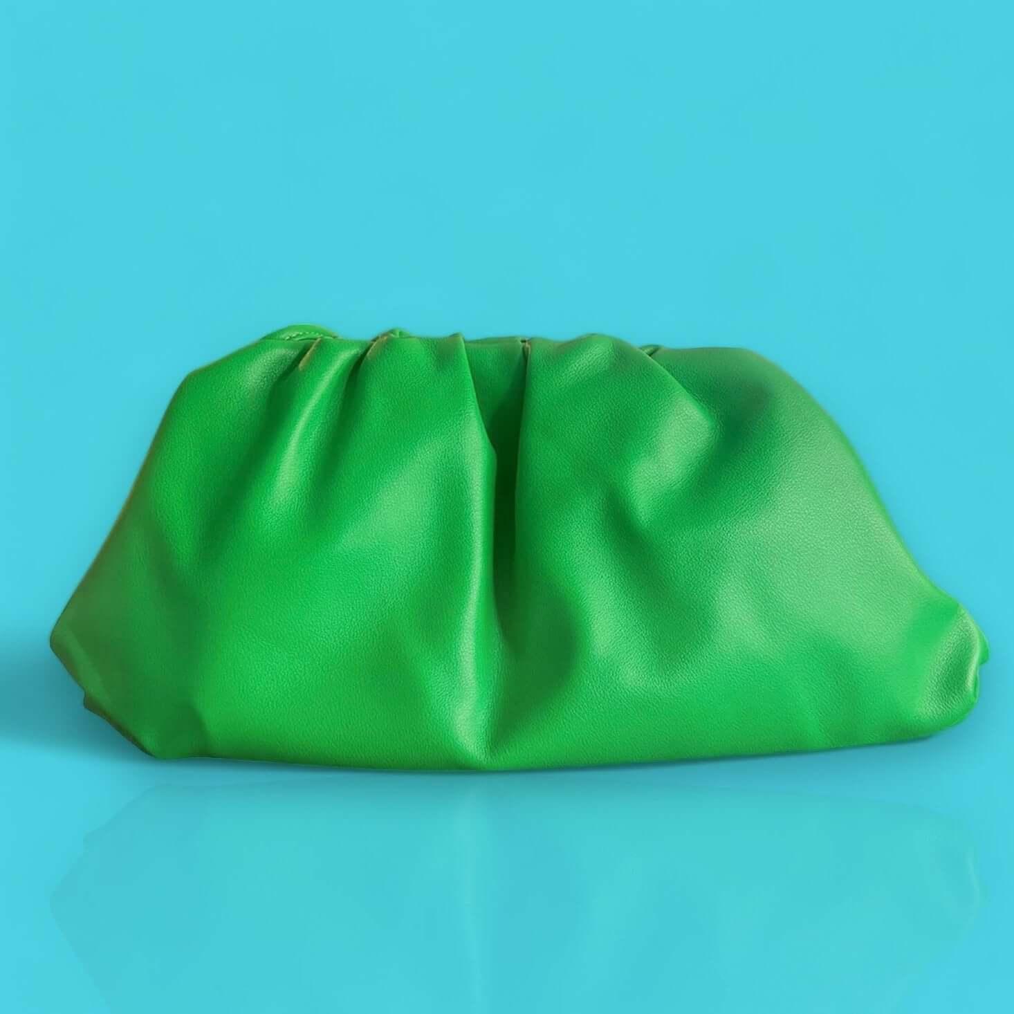 Green Leather Clutch